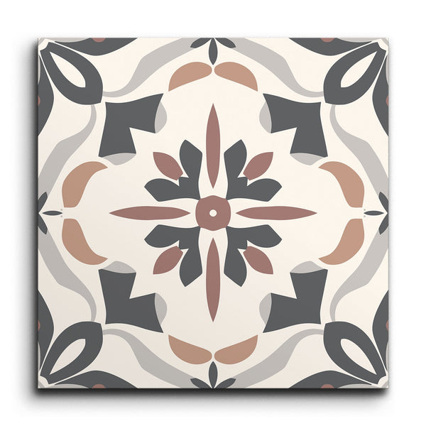 Elysian Encaustic Blossom Tile (Sample.250622.ovvbl)
