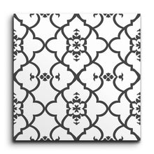 Encaustic Elegance: Black & White Symphony Tile (Sample.250713.mcpgx)
