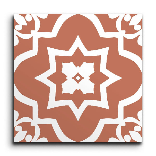 Starflower Encaustica Terracotta Tile (Sample.250603.zqbhf)