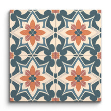 Encaustic FloraSymmetry TerraBliss Tile (Sample.250612.kzkhn)