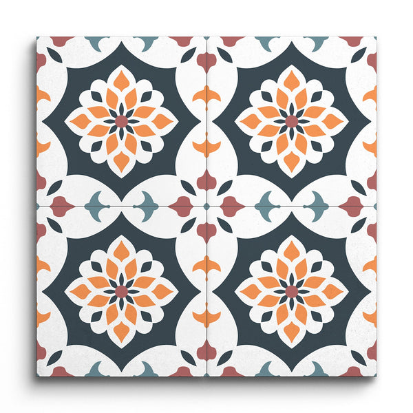 Encaustic Blossom Harmony Tile (Sample.250825.ldmqt)