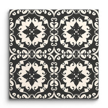 Encaustic Elegance Floral Swirl Tile (Sample.250601.vxpnp)
