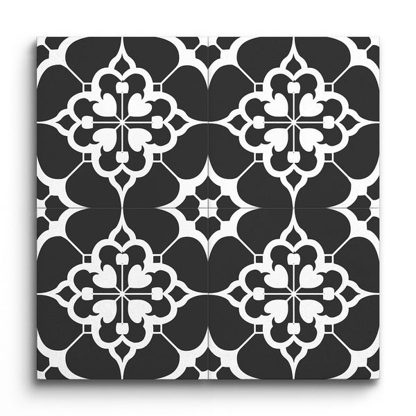 Encaustic Heartclover Elegance Tile (Sample.250601.ksxtk)
