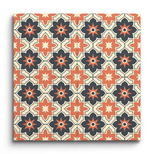 Encaustic Starburst of Terracotta Harmony (Sample.250615.sdies)