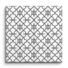 Encaustic Elegance: Black & White Symphony Tile (Sample.250713.mcpgx)