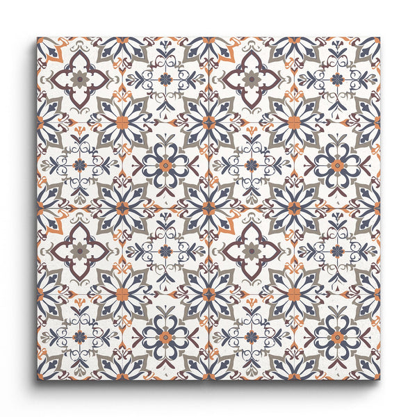 Encaustic Harmony: Florals &amp; Geometry (Sample.250521.zlith)
