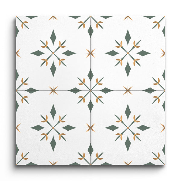 EmeraldLeaf Encaustic Harmony Tile (Sample.250622.jqogp)