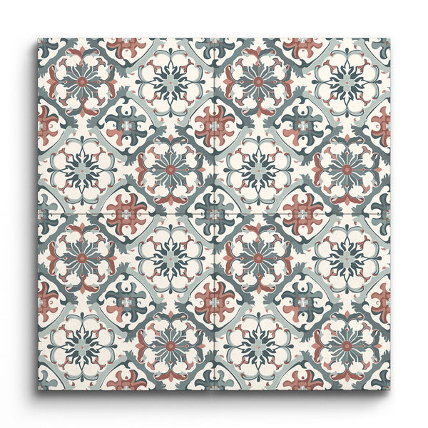 Encaustic Elegance: Florageo Harmony (Sample.250515.xxfkn)