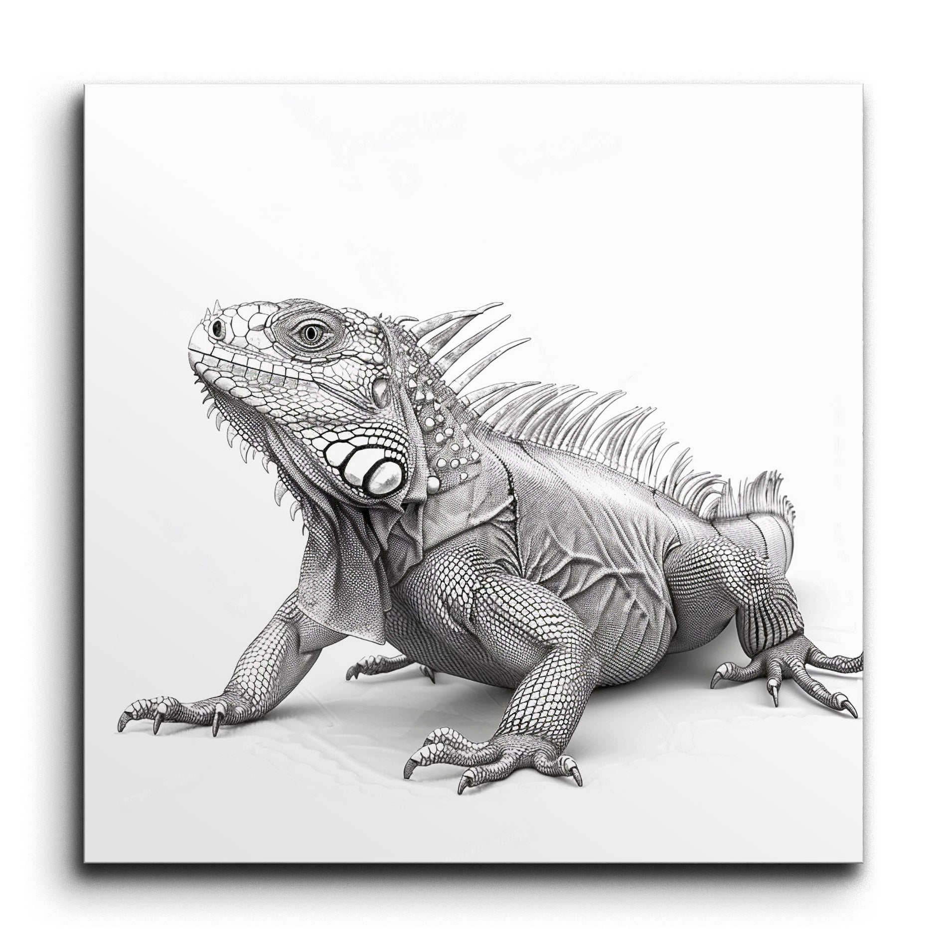 Captivating Iguana Tile Mural – Transform Your Space